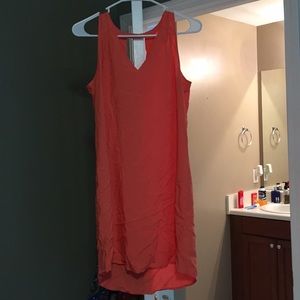 Coral summer dress